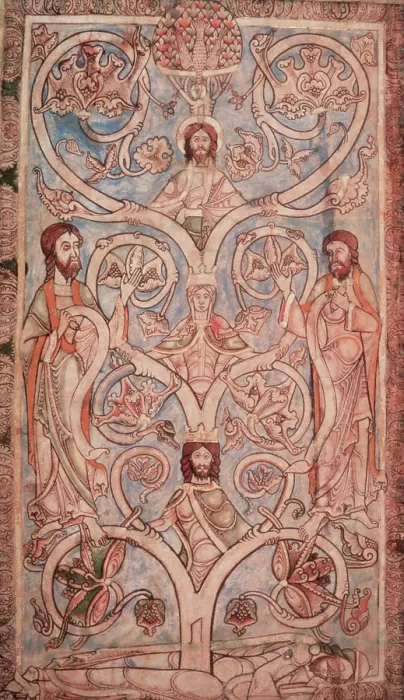 Framed Print : The Tree of Jesse, 1121-1161. Creator: Unknown Framed Print : The Tree of Jesse, 1121-1161. Creator: Unknown