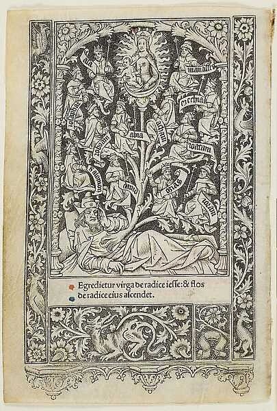 The Tree of Jesse, from a book of hours, 1505 / 10. Creator: Thielmann Kerver