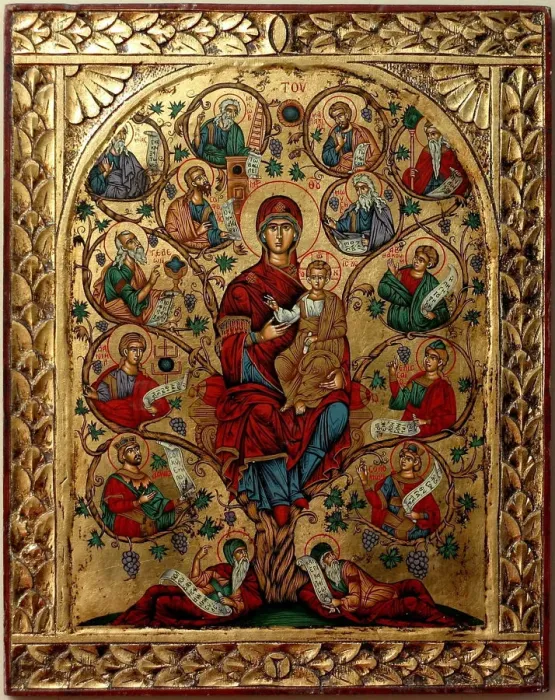 Framed Print : The Tree of Jesse (The Holy Tree). Artist: Anonymous Framed Print : The Tree of Jesse (The Holy Tree). Artist: Anonymous