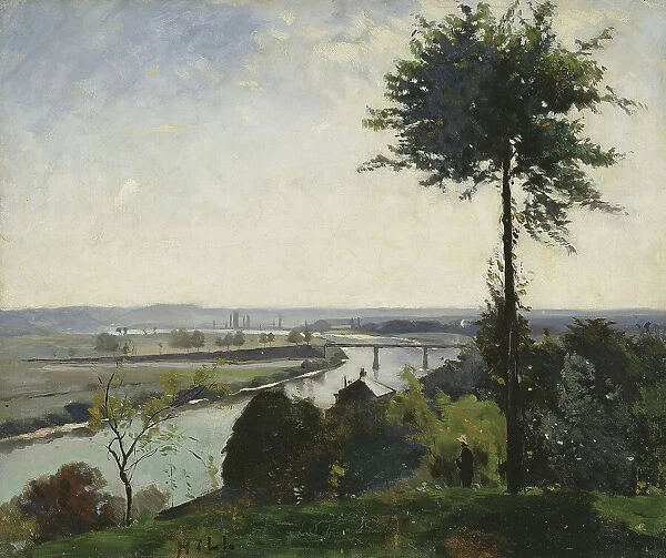 The Tree and the River III (The Seine at Bois-le-Roi), 1877. Creator: Carl Fredrik Hill