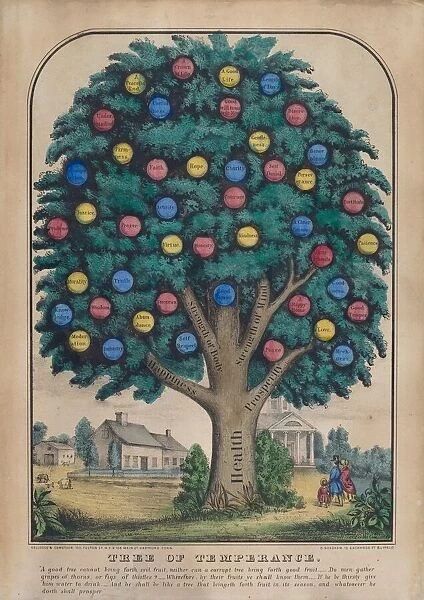 Tree of Temperance, 1848. Creator: Unknown