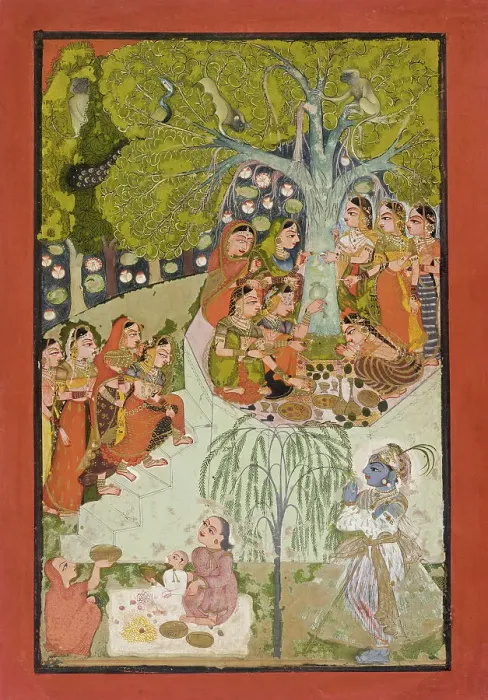 Framed Print : Tree Worship, between c1730 and c1750. Creator: Unknown Framed Print : Tree Worship, between c1730 and c1750. Creator: Unknown