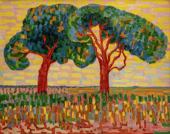 Framed Print : Two Trees, 1910. Creator: Heemskerck, Jacoba van (1876-1923) Framed Print : Two Trees, 1910. Creator: Heemskerck, Jacoba van (1876-1923)