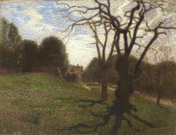 Framed Print : Trees and clouds at Villa Borghese, 1906 Framed Print : Trees and clouds at Villa Borghese, 1906