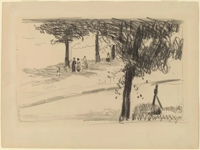 Framed Print : Under the Trees. Creator: George Benjamin Luks
