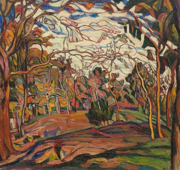 Framed Print : Through the trees (Fairy park), 1919. Creator: Manievich (Manevich), Abraham (Abram) (1883-1942) Framed Print : Through the trees (Fairy park), 1919. Creator: Manievich (Manevich), Abraham (Abram) (1883-1942)