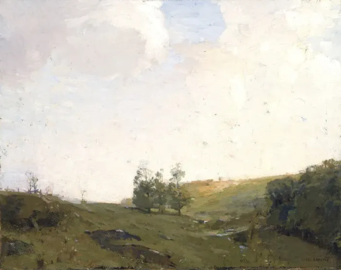 Framed Print : The Three Trees, late 19th-early 20th century. Creator: William Langson Lathrop Framed Print : The Three Trees, late 19th-early 20th century. Creator: William Langson Lathrop