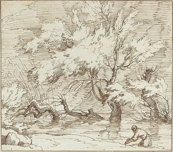 Trees Reflected in a Brook. Creator: Claude-Joseph Vernet