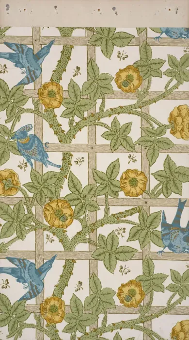 Framed Print : Trellis. Wallpaper, 1862. Creator: Morris, William (1834-1896) Framed Print : Trellis. Wallpaper, 1862. Creator: Morris, William (1834-1896)
