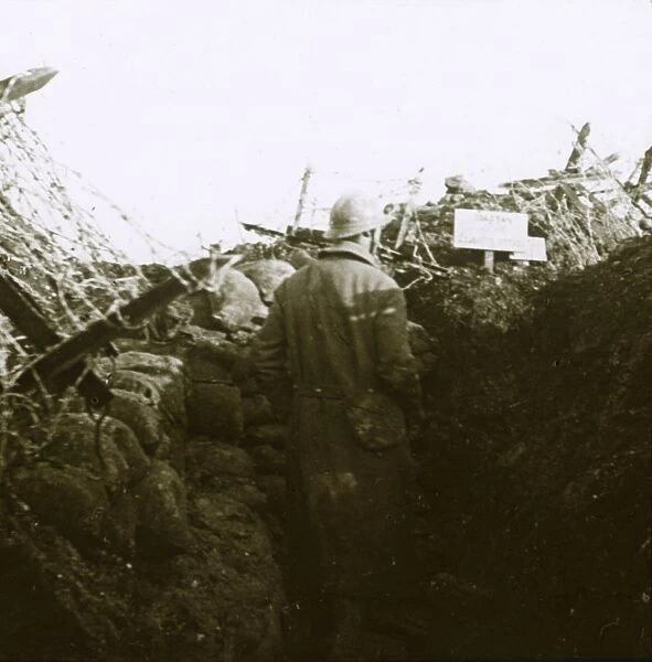 Trenches, Cornille, France, c1914-c1918