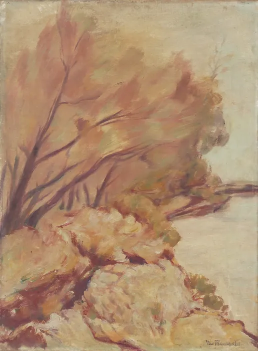 Framed Print : Trenches by the Danube, 1920-1939. Creator: Jan Trampota Framed Print : Trenches by the Danube, 1920-1939. Creator: Jan Trampota