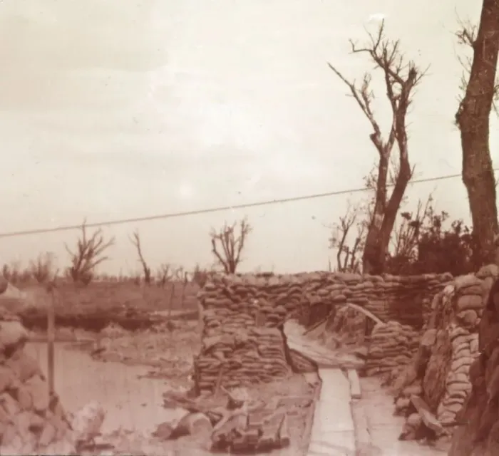 Framed Print : Trenches, Diksmuide, Belgium, c1914-c1918 Framed Print : Trenches, Diksmuide, Belgium, c1914-c1918