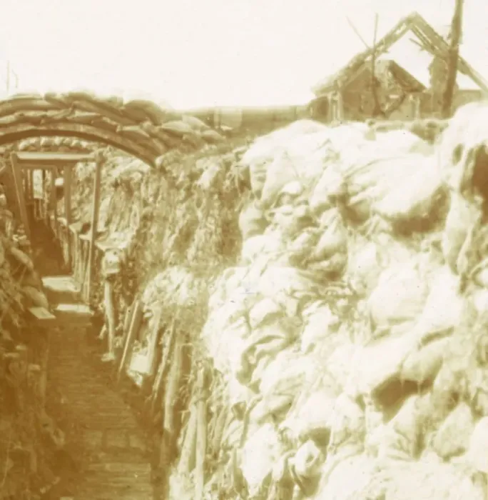 Framed Print : Trenches, front line, Diksmuide, Belgium, c1914-c1918 Framed Print : Trenches, front line, Diksmuide, Belgium, c1914-c1918