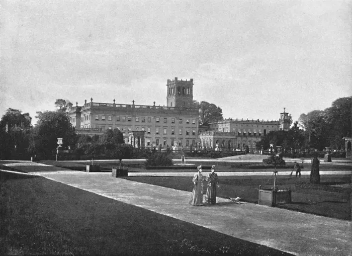 Framed Print : Trentham Hall: South Front, c1896. Artist: Harrison & Son Framed Print : Trentham Hall: South Front, c1896. Artist: Harrison & Son