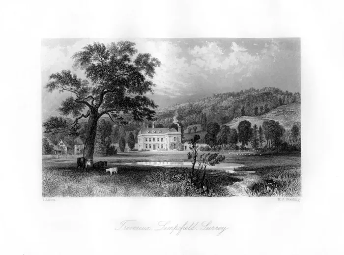 Framed Print : Trevereux, Limpsfield, Surrey, 19th century. Artist: MJ Starling Framed Print : Trevereux, Limpsfield, Surrey, 19th century. Artist: MJ Starling