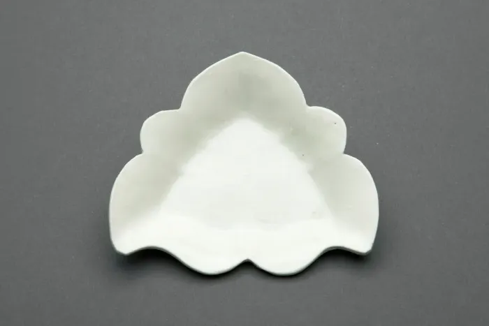 Framed Print : Tri-Lobed Dish with Butterfly, Liao dynasty (907-1125), 12th century. Creator: Unknown Framed Print : Tri-Lobed Dish with Butterfly, Liao dynasty (907-1125), 12th century. Creator: Unknown