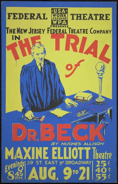 Framed Print : The Trial of Dr. Beck, New York, [1935]. Creator: Unknown