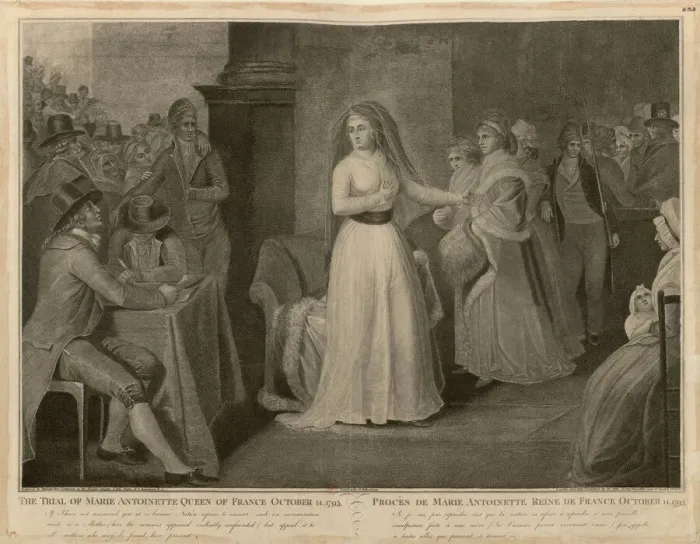 Framed Print : The Trial of Marie Antoinette, Queen of France, October 14, 1793 Framed Print : The Trial of Marie Antoinette, Queen of France, October 14, 1793
