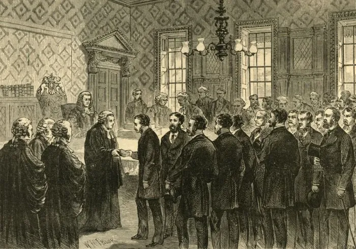 Framed Print : Trial of the Pix, 1897. Creator: Unknown Framed Print : Trial of the Pix, 1897. Creator: Unknown