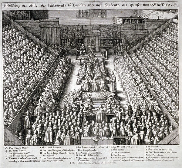The Trial of Thomas Wentworth, Earl of Strafford, Westminster Hall, London, 1641
