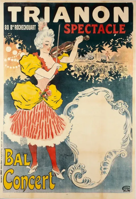 Framed Print : Trianon Spectacle Bal Concert, 1897. Creator: Meunier, Henri Georges (1873-1922) Framed Print : Trianon Spectacle Bal Concert, 1897. Creator: Meunier, Henri Georges (1873-1922)