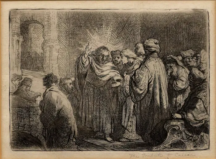 Framed Print : The Tribute to Caesar, c1635. Creator: Unknown Framed Print : The Tribute to Caesar, c1635. Creator: Unknown