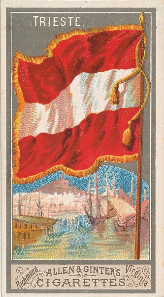 Trieste, from the City Flags series (N6) for Allen & Ginter Cigarettes Brands, 1887