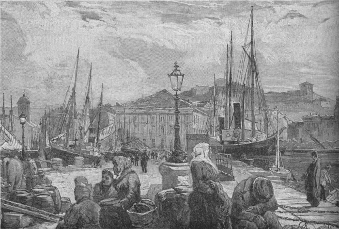 Framed Print : Trieste Harbour, 1902 Framed Print : Trieste Harbour, 1902
