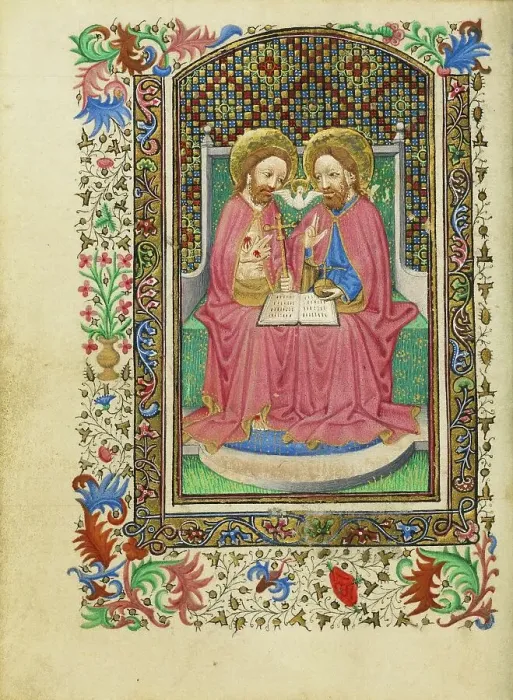 Framed Print : The Trinity; Book of Hours, about 1430-1440. Creator: Fastolf Master Framed Print : The Trinity; Book of Hours, about 1430-1440. Creator: Fastolf Master