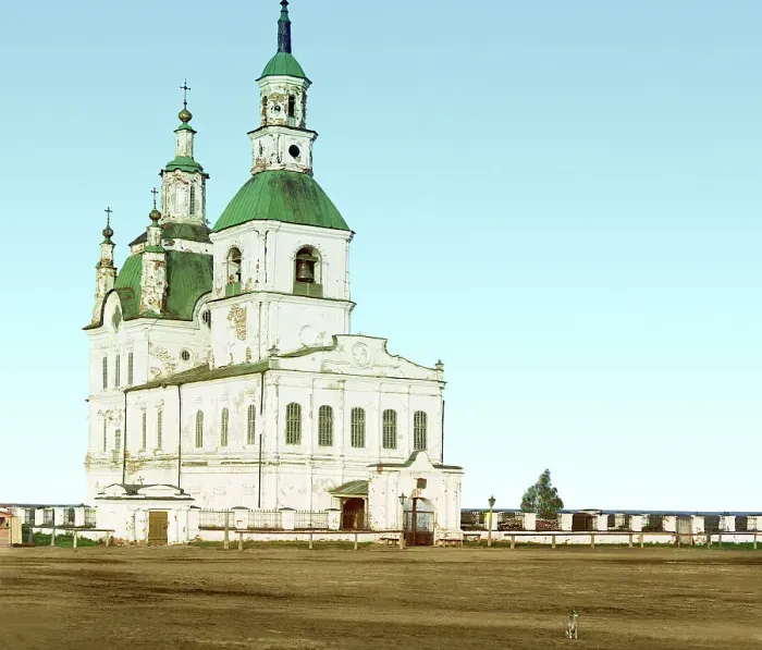 Framed Print : Trinity Cathedral in the city of Yalutorovsk, 1912. Creator: Sergey Mikhaylovich Prokudin-Gorsky Framed Print : Trinity Cathedral in the city of Yalutorovsk, 1912. Creator: Sergey Mikhaylovich Prokudin-Gorsky