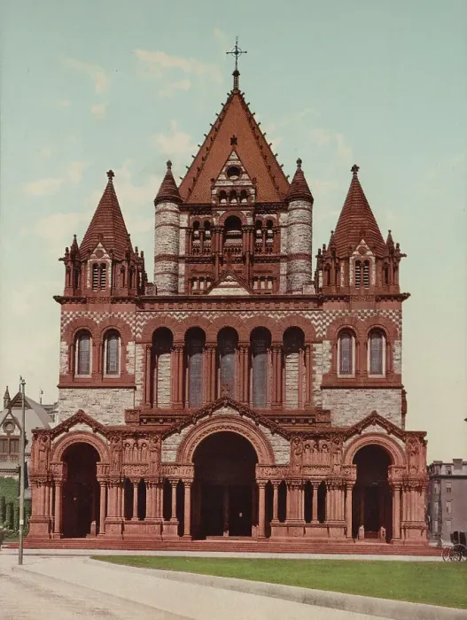 Framed Print : Trinity Church, Boston, c1901. Creator: Unknown Framed Print : Trinity Church, Boston, c1901. Creator: Unknown