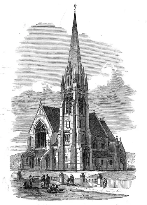 Framed Print : Trinity Church, Finchley Road, 1872. Creator: Unknown Framed Print : Trinity Church, Finchley Road, 1872. Creator: Unknown
