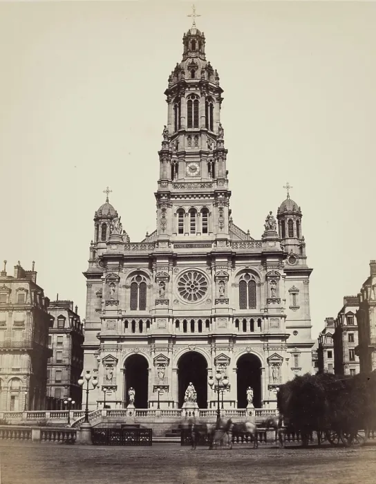 Framed Print : Trinity Church, Paris, between 1860 and 1870. Creator: Edouard Baldus Framed Print : Trinity Church, Paris, between 1860 and 1870. Creator: Edouard Baldus