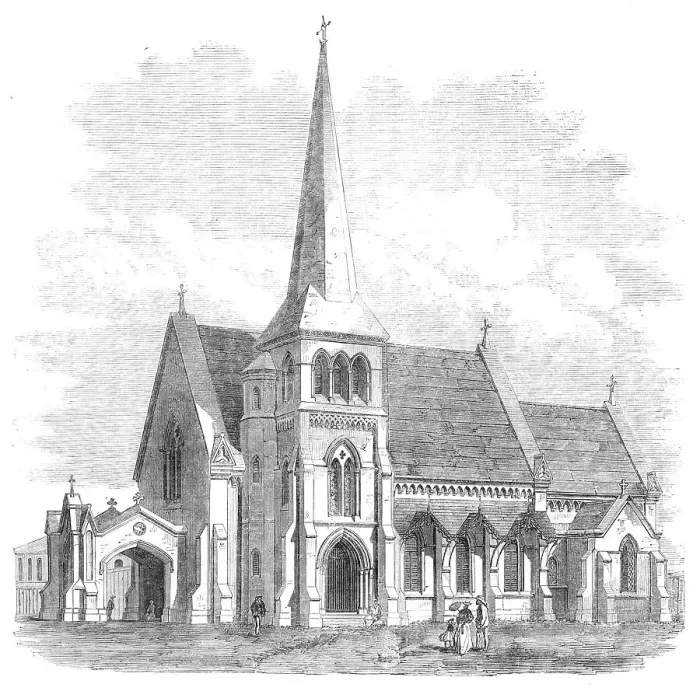 Framed Print : Trinity Church, Rangoon, British Burmah, 1869. Creator: Unknown Framed Print : Trinity Church, Rangoon, British Burmah, 1869. Creator: Unknown