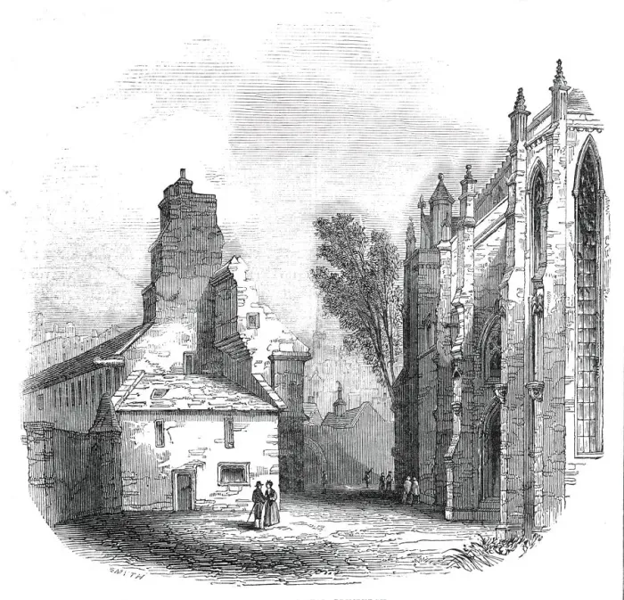 Framed Print : Trinity Hospital, Edinburgh, 1845. Creator: Unknown Framed Print : Trinity Hospital, Edinburgh, 1845. Creator: Unknown