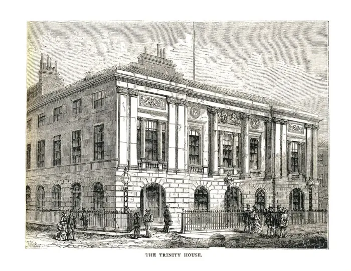 Framed Print : The Trinity House, 1878 Artist: Walter Thornbury Framed Print : The Trinity House, 1878 Artist: Walter Thornbury