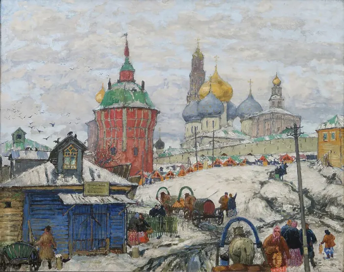 Framed Print : The Trinity Lavra of St. Sergius, 1916. Creator: Gorbatov, Konstantin Ivanovich (1876-1945) Framed Print : The Trinity Lavra of St. Sergius, 1916. Creator: Gorbatov, Konstantin Ivanovich (1876-1945)