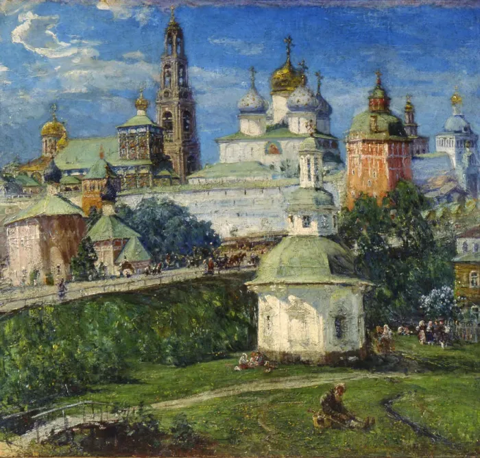 Framed Print : The Trinity Lavra of St Sergius in Sergiyev Posad, 1910s. Artist: Michail Boskin Framed Print : The Trinity Lavra of St Sergius in Sergiyev Posad, 1910s. Artist: Michail Boskin