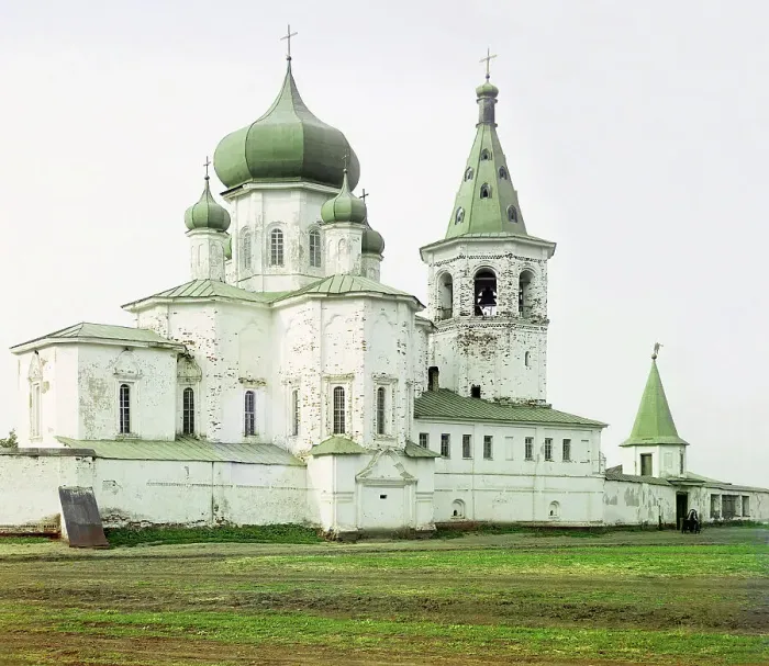 Framed Print : Trinity Monastery for men in the city of Tiumen, 1912. Creator: Sergey Mikhaylovich Prokudin-Gorsky Framed Print : Trinity Monastery for men in the city of Tiumen, 1912. Creator: Sergey Mikhaylovich Prokudin-Gorsky