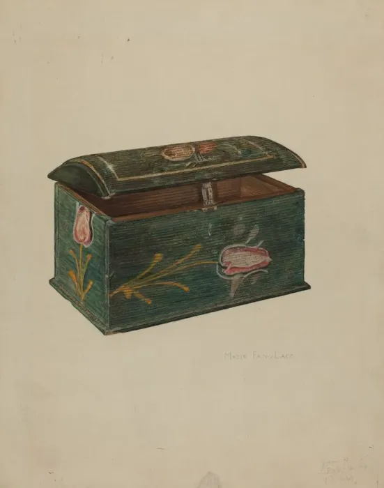 Framed Print : Trinket Box, 1939. Creator: Marie Famularo Framed Print : Trinket Box, 1939. Creator: Marie Famularo