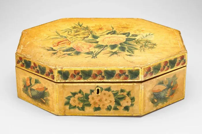 Framed Print : Trinket Box, c. 1820. Creator: Unknown Framed Print : Trinket Box, c. 1820. Creator: Unknown