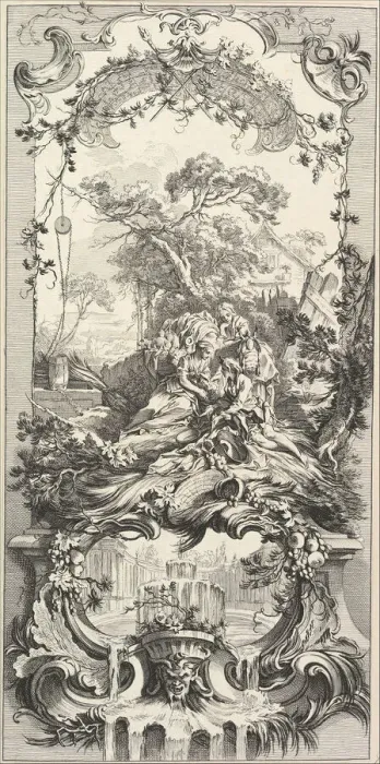Framed Print : Triomphe de Pomone (Triumph of Pomona), 18th century. Creator: Charles Nicolas Cochin Framed Print : Triomphe de Pomone (Triumph of Pomona), 18th century. Creator: Charles Nicolas Cochin