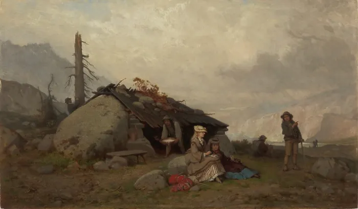 Framed Print : Trip in the Tatra Mountains, 1873. Creator: Aleksander Kotsis Framed Print : Trip in the Tatra Mountains, 1873. Creator: Aleksander Kotsis