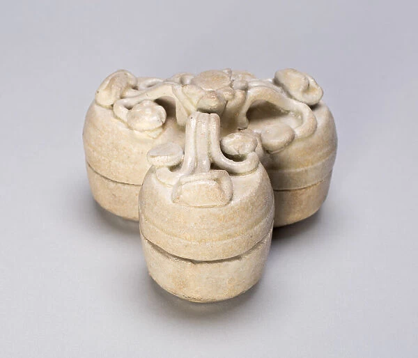 Triple Covered Box with Branches of Floral Heads, Song dynasty (960-1279)