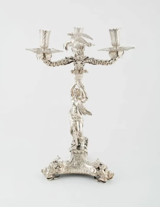 Framed Print : Tripod Candelabrum, London, c. 1680. Creator: Unknown