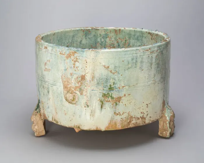 Framed Print : Tripod Cylindrical Jar (Lian or Zun), Eastern Han dynasty (25-220 A. D. ), 2nd century Framed Print : Tripod Cylindrical Jar (Lian or Zun), Eastern Han dynasty (25-220 A. D. ), 2nd century