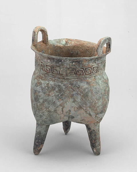 Tripod Food Container (Li), Shang dynasty, Erligang period (c. 1500-1400 B. C. )