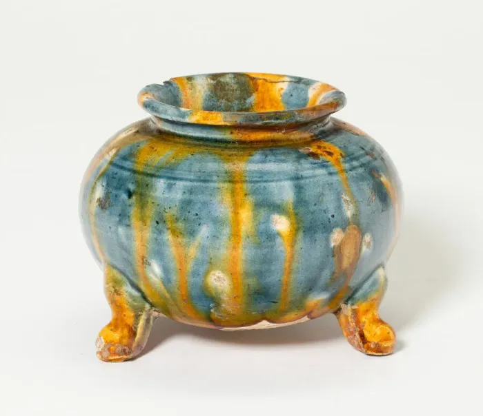 Framed Print : Tripod Jar, Tang dynasty (618-907), first half of 8th century. Creator: Unknown Framed Print : Tripod Jar, Tang dynasty (618-907), first half of 8th century. Creator: Unknown