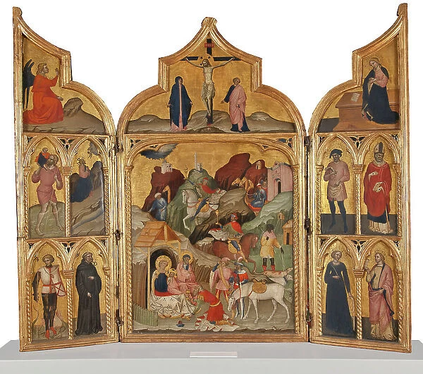 Triptych with the Adoration of the Magi and Saints. Creator: Jacobello del Fiore