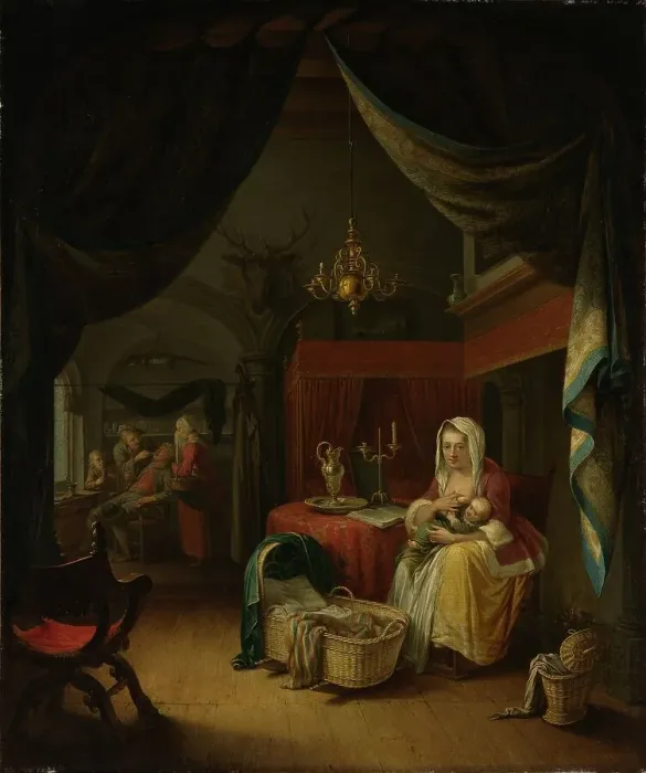 Framed Print : Triptych: Allegory of Art Training, c.1770. Creator: Willem Joseph Laquy Framed Print : Triptych: Allegory of Art Training, c.1770. Creator: Willem Joseph Laquy